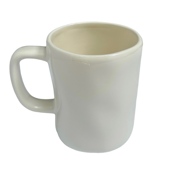 Rae Dunn COURAGE Mug Coffee Tea White Black Large Letters Dimples NWT 2017 OG - Picture 6 of 14